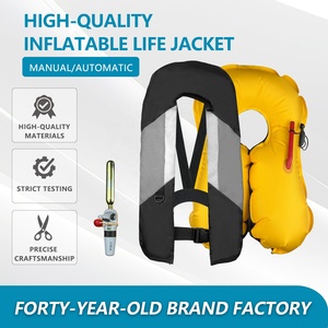 Chaleco Salvavidas Automático/Manual de 150N de Flotabilidad, Chaleco Salvavidas Inflable de un Solo Globo para Deportes Acuáticos - Product Image 2