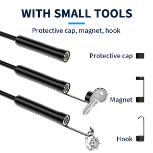 Endoscope industriel professionnel avec 8 lumières et câble semi-rigide de 8 mm pour réparation automobile et applications industrielles - Product Image 2