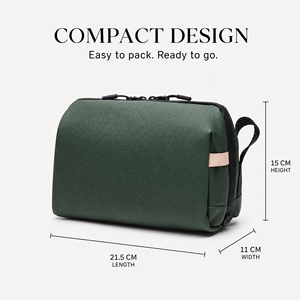 Pochette de voyage étanche en PU grande capacité avec logo personnalisé, pour articles secs et humides, idéale pour les voyages d'affaires, le rangement domestique et comme trousse de maquillage - Product Image 4