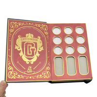Benutzer definierte Großhandel Elegante High-End-Magnet karton Leere Lidschatten-Palette Verpackung Finger Box