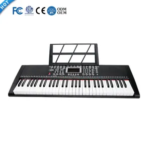 BD 61 Organ musik elektronik, Keyboard multifungsi tampilan Digital LED untuk pemula musik