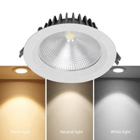 Luminarias de Techo Empotradas para Interiores de Hotel con Clasificación IP65, con Tubos LED COB Integrados (7W/12W/15W/20W) para Uso en Techos Empotrados