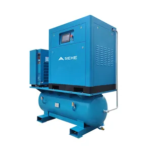 15kw 20hp 70 Cfm 4 en 1 compresseur d'air industriel à vis Vsd intégré pour les machines en plastique