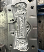 Modèle 19 Ensemble de poignées de cercueil en plastique, finition électroplaquée brillante, quincaillerie de cercueil durable, fournitures funéraires, accessoires décoratifs pour cercueil
