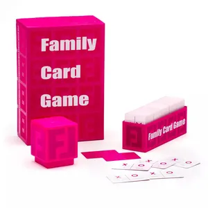 The Games Of Funny Pink Multiplayer Impresión personalizada 7 Naipes familiares Juego de cartas con caja para adultos y niños