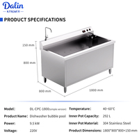 China Factory Direkter Preis Bubble Pool Geschirrs püler Professional Edelstahl Electric Best for Sink Kitchen Use