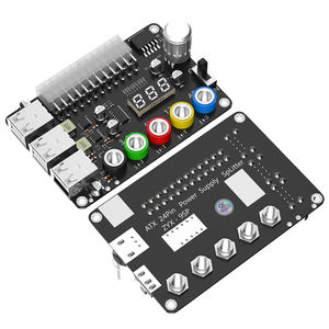 ATX 24Pin 6 Port USB 2.0 Power Supply Breakout Board Adapter Card Kenop Tegangan Dapat Disesuaikan Tampilan Digital Mendukung QC2.0 QC3.0 - Product Image 3