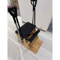Chaise de Pilates Wunda professionnelle en bois de chêne, réglable avec ressorts, pour l'entraînement complet du corps et du tronc, idéale pour studio et domicile