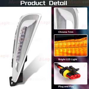 Luz de conducción LED para coche, luz de circulación diurna DRL para Toyota <span class=keywords><strong>Prius</strong></span> C 2019 2020 2021 2022 <span class=keywords><strong>2023</strong></span>, luz de señal de giro, Kit de luz diurna de 12V - Product Image 2