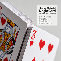 Tour de magie classique : Prédiction de cartes, accessoire de scène pour tours de cartes en papier, jouet pour débutants, idéal pour les magiciens
