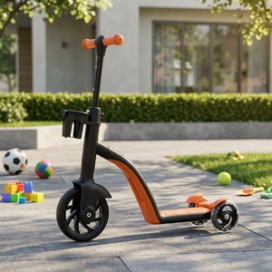 SCT81X China venta al por mayor plegable mini intermitente PU niños parpadeo ajustable flash ruedas niños <span class=keywords><strong>scooter</strong></span> niños equilibrio ligero <span class=keywords><strong>scooter</strong></span> - Product Image 4