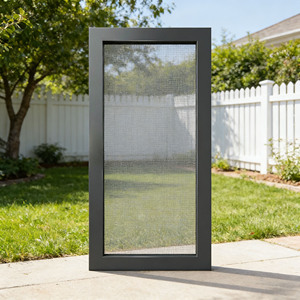 Yimu P40 - <span class=keywords><strong>Puerta</strong></span> <span class=keywords><strong>Abatible</strong></span> de Aluminio Resistente con Malla de Fibra de Vidrio Invisible, Cerradura para <span class=keywords><strong>Puerta</strong></span>, Pantalla Antimosquitos e Insectos para Patio, <span class=keywords><strong>Puerta</strong></span> Delantera/Trasera - Product Image 5
