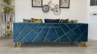Chainiti Möbel Modulare OEM-Fabrik Direktlieferung Günstiger Preis SOFA-MÖBEL Beige Farbe Samt U-Form C-Form Luxus-Sofas