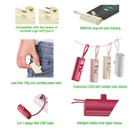Baterías Portátiles Pequeñas de Carga Rápida de 5000 mAh en Oferta, Mini Batería Externa para iPhone, Batería Externa para Teléfono