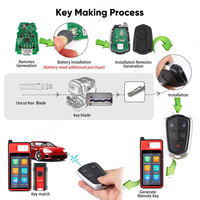 Clé intelligente Autel IKEYGM005AL IKEY à 5 boutons pour GM Cadillac, utilisée avec la machine de programmation de clés de voiture Altra KM100 IM508S IM608