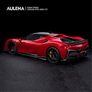 Aulena Dry <span class=keywords><strong>Carbon</strong></span> Fiber Auto Heckflügel Universal <span class=keywords><strong>Spoiler</strong></span> Custom Style Material Heckspoiler für FERRARI SF90 - Product Image 2