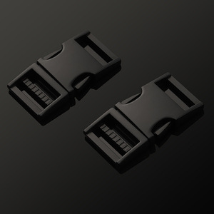 Hebilla de liberación lateral de plástico negra, accesorios duraderos para mochilas y ropa - Product Image 1