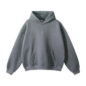 Sweat à capuche personnalisé pour homme, en coton lourd de qualité supérieure, style streetwear minimaliste, logo personnalisé, vente en gros - Product Image 3