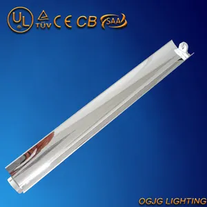 Luminaires fluorescents LED T5 T8, boîtier de Tubes d'éclairage de 2/2/4 pieds, dispositif avec réflecteur