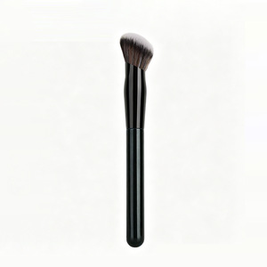 Sloped <b>Blush</b> <b>Brush</b> Synthetic Fibers Wooden Handle Natural Makeup Application For Beginners - Product Image 5