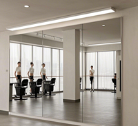 Miroir pleine longueur en verre, épaisseur 2-8 mm, pour décoration de sol, maison, salle de sport, salon, vente en gros