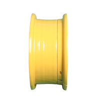 Velg Traktor Pertanian Heavy Duty 6.50H-16 Anti Karat Berlapis Baja Tebal 8/10mm dengan Adaptor Ban 23.1-26 untuk Pertanian
