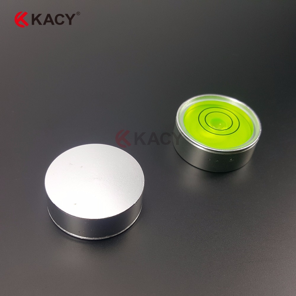 KACY 21186 Haute Précision 25*9mm 15'/2mm Coquille En Métal D'alliage Bullseye Niveau À Bulle