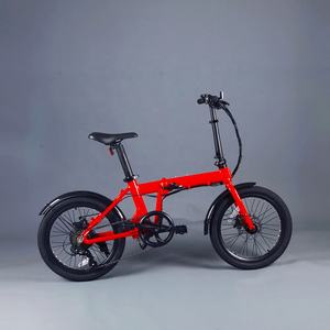 هوت تك دراجة كهربائية 20 بوصة أحمر + دراجة كهربائية 250 وات 36 فولت دراجة كهربائية قابلة للطي - Product Image 2