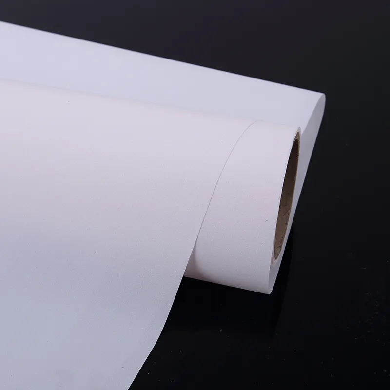 Blanco esmerilado película de PVC de color hojas de otoño impreso decorativo de pvc de vidrio esmerilado de papel para casa A100