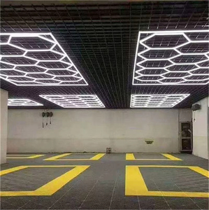Nuova fabbrica impermeabile luce di lavoro dettagliata a nido d'ape luce Led nuova luce di soffitto in alluminio caldo per uso Garage - Product Image 5