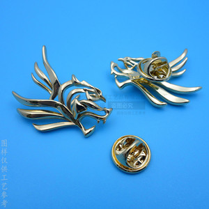 Broche 3D con Cabeza de Leopardo Abstracta, Cobre Puro Electrochapado en Oro y Plata, Accesorio para Traje con Forma de Animal, Corsage, Regalo Unisex - Product Image 3