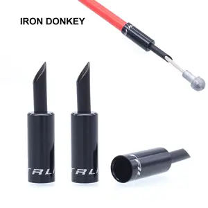 Iron Donkey Bicycle Brake Shift Inner Core End Cover Mountain Bike Alloy Transmission Transmission Inner Cable End Tail Cover