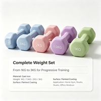 Haltères de couleur macaron, adaptés aux femmes passionnées de fitness, haltères de haute qualité