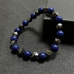 Bracelet en pierre naturelle avec perles de verre colorées, bouclier énergétique négatif, article professionnel à marge d'profit élevée, support de lot mixte - Product Image 1