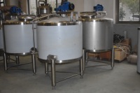 Réservoir de pasteurisation de lait laitier à petite échelle 100-1000l