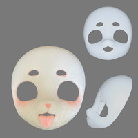 1 pièce Masque vierge en plastique ABS pour cosplay anime Kig Kemono, Halloween, pour fabricant de Furrysuit, Masque Kig Rumi