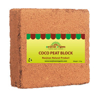 Milieux de culture sans sol Microgreen hydroponique en bloc de coco coco