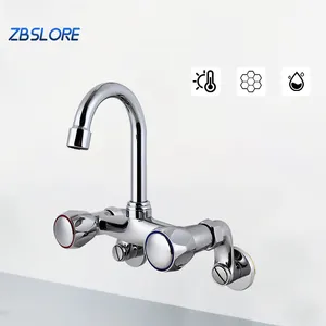 Taps Faucet Kitchen Adjustable Center Wall Mount Faucet Kitchen Sink