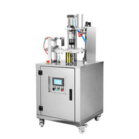 Machine électrique entièrement automatique à sceller en continu pour petites boîtes en plastique d'aluminium Bouteilles de thé parfumées carrées de tofu