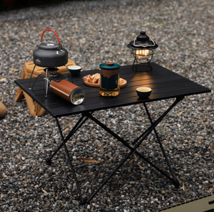 Table pliante portable d'extérieur en alliage d'aluminium, table de pique-nique, table de camping, table de barbecue, table de loisirs simple en aluminium - Product Image 2