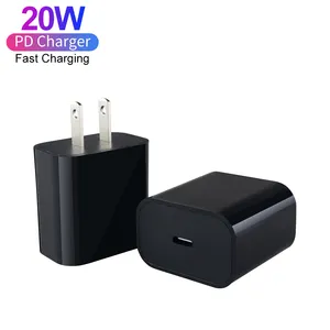 Original USB Type C Cable Charger US EU UK Plug PD 20W Fast Charging Wall Adapter For iPhone Apple iPad