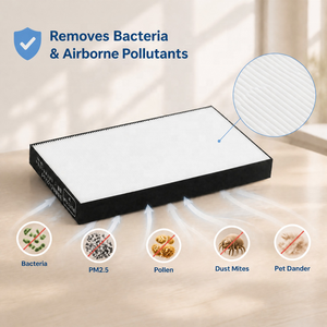 Filtre de remplacement KAFP017B4 compatible avec le <span class=keywords><strong>purificateur</strong></span> <span class=keywords><strong>d</strong></span>'<span class=keywords><strong>air</strong></span> Daikin ACK55M-T TCK55M-W, filtration à 99,5 %, anti-acariens et anti-moisissures 0,3 µm - Product Image 4
