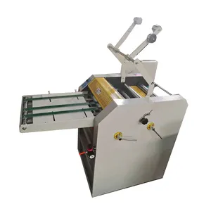 Roll Laminating Machine 390C Semi-auto A3+ Digital Oil Heating Laminator Steel Roll Laminating Machine With Cutting