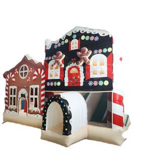 Château gonflable commercial en PVC, combo Père Noël <span class=keywords><strong>de</strong></span> Noël, <span class=keywords><strong>trampoline</strong></span> gonflable, 5,6x4,9x4mH, capacité <span class=keywords><strong>de</strong></span> 10 personnes, 2-4 ans - Product Image 1