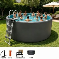 Piscine gonflable haute pression Drop Stitch, durable, DWF, portable, rigide, grande piscine gonflable pour usage commercial