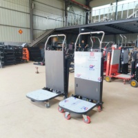 Plateforme de brouette électrique portable et pliable en métal, capacité de charge 400 kg, stockage OEM avec assurance commerciale