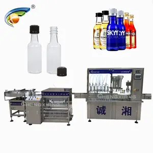 CHENGXIANG otomatik alkol İçecekleri doldurma kapaklama makinesi 50ml şişe doldurma makinesi