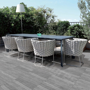 2cm Pavés d'extérieur Beige <span class=keywords><strong>Travertin</strong></span> Anti Slp Porcelaine Carreaux de sol Jardin Arabie Saoudite SASO Carreaux de marque de qualité - Product Image 5