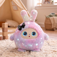 Jouet robot interactif en peluche AI, lapin intelligent, poupée interactive, rembourrage en coton PP, compagnon en peluche doux pour enfants