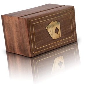 Creative handmade multifunctional card storage wooden box playing card storage boxes